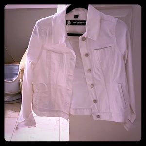 Karl Lagerfeld white jean jacket